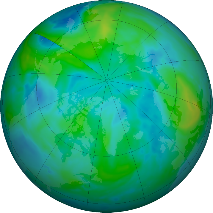 Arctic ozone map for 20 September 2022